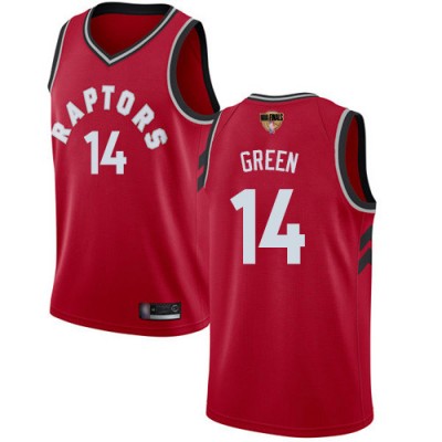 Nike Toronto Raptors #14 Danny Green Red 2019 Finals Bound NBA Swingman Icon Edition Jersey Men's
